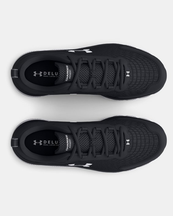 Men's UA Charged Assert 9 Wide (6E) Running Shoes, Black, pdpMainDesktop image number 2
